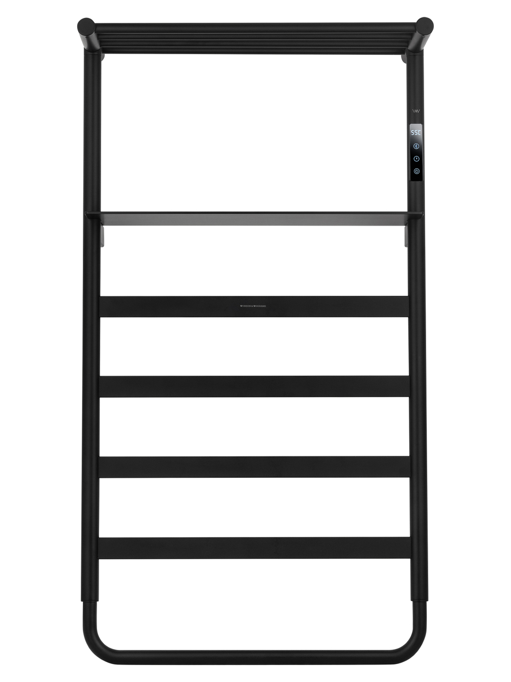 Полотенцесушитель электрический WONZON & WOGHAND DÜSSELDORF, Черный матовый (WW-A208-MB)