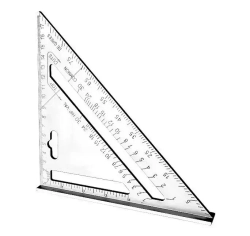TUOSEN Линейка/угольник 260мм х 180мм, Алюминий