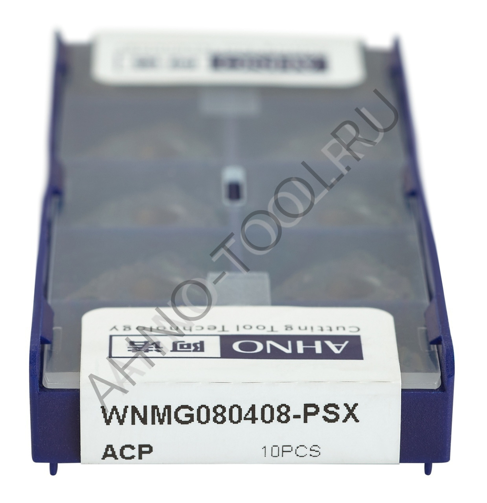 Пластина твердосплавная ISO WNMG080408-PSX ACP20E AHNO по стали, получистовая