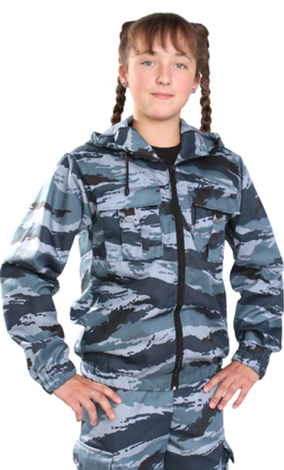 Костюм детский "Зарница" Серый камыш