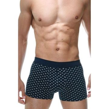 Набор мужских трусов боксеров 3в1 (темно-синие с принтом, светло-серые, темно-синие) DARKZONE DZN9018