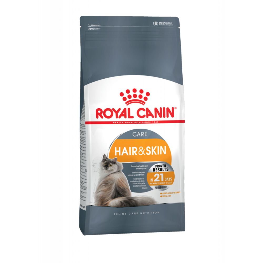 Royal Canin Hair&amp;Skin Care Корм сухой для взрослых кошек для поддержания здоровья кожи и шерсти 0,4 кг