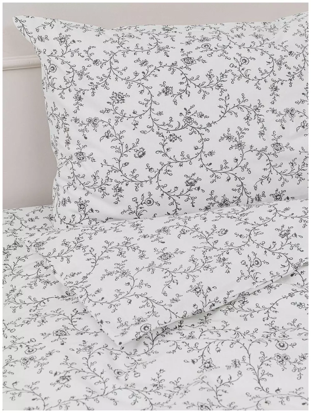 YERRNA КБП Белый с рисунком Под 200*200/нав 50*70 2шт Перкаль