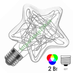 Лампа Gauss LED Filament Star 2W E27 RGB 160802008