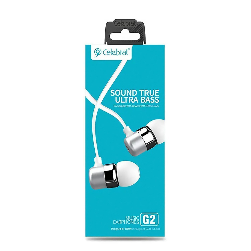 Наушники Celebrat G2 White
