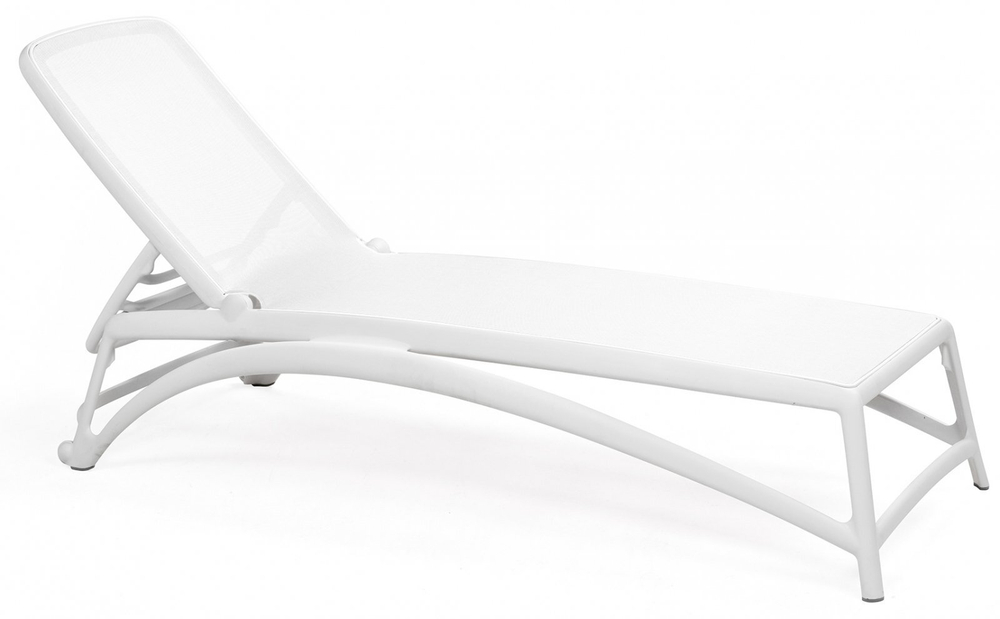 Шезлонг-лежак пластиковый Nardi Atlantico, белый
