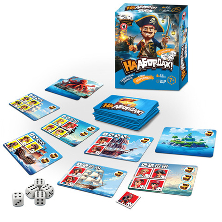 Игра настольная "На абордаж!" с кубиками 7+