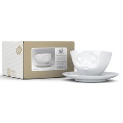 Чайная пара Kissing, 200 мл, белая