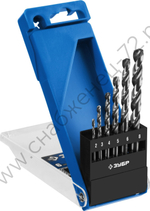 ЗУБР ПРОФ-А 6шт(2-8мм), Набор сверл по металлу, сталь Р6М5, класс А