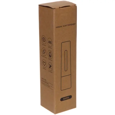 Дозатор для жидкого мыла настенный 400 мл черный ZA607B