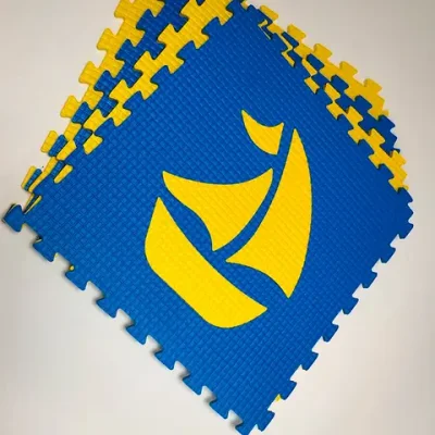 Мягкий пол "Моряк" 500x500x10 мм 45 шор