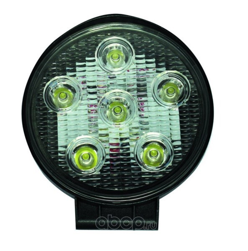 Фара светодиодная дополнительная 6 SMD 18W, 1260LM, 9-30V, 6000K, SPOT-дальний (МАЯК)