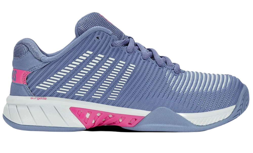 Женские теннисные кроссовки K-Swiss Hypercourt Express 2 - infinity/blue blush/carmine rose