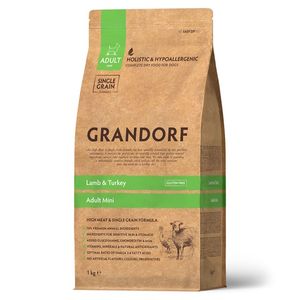 Сухой корм Grandorf DOG Lamb&Turkey MINI для взрослых собак мелких пород, ягнёнок с индейкой