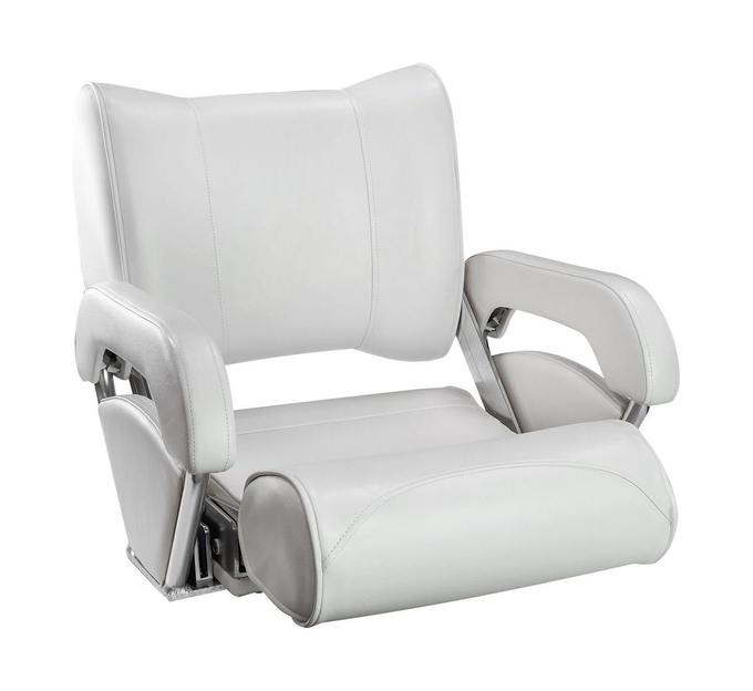 Кресло с перекидной спинкой и болстером Twin 46 Flip Up, обивка белый винил