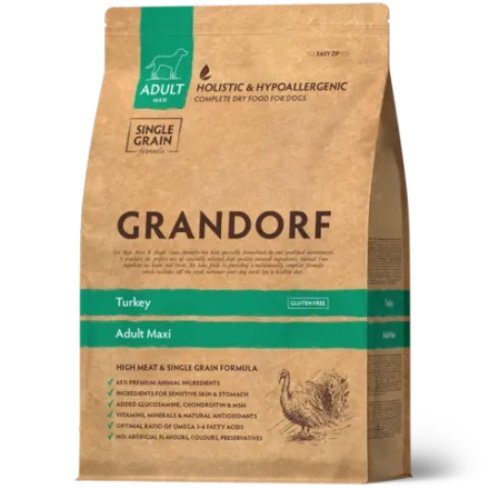 Grandorf Turkey, Adult Maxi для крупных пород (Индейка)