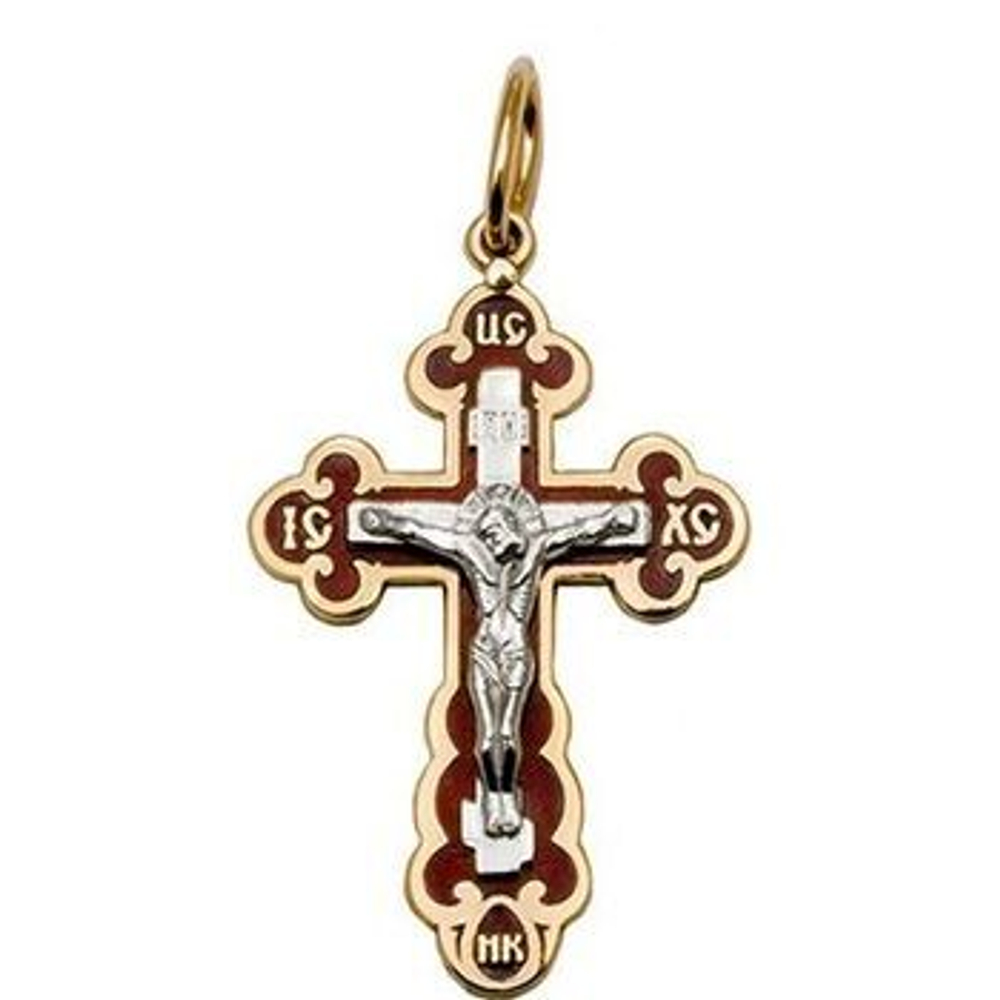 Крест с эмалью