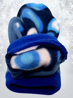 50051 Варежки детские флисовые васильковые (14)