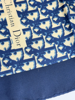 Платок синий с лого Christian Dior
