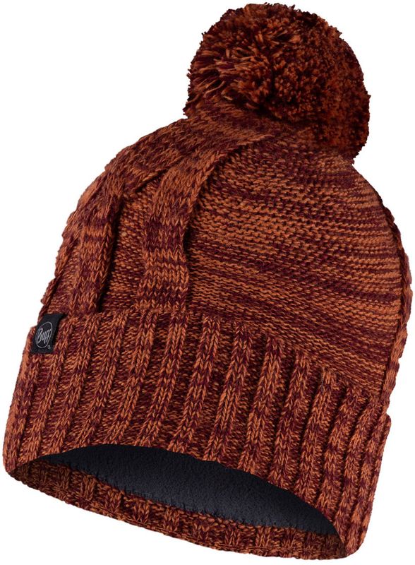 Шапка вязаная с флисом Buff Hat Knitted Polar Blein Maroon Фото 2