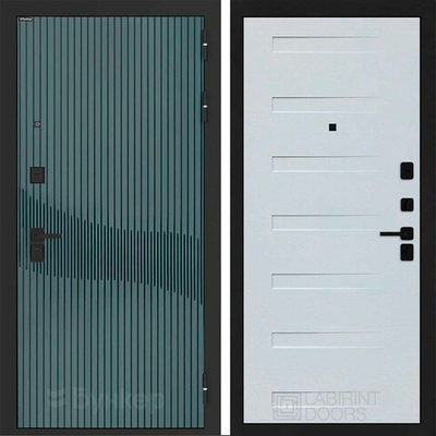 Входная дверь Бункер BN-13 - 14 Дуб кантри белый горизонт