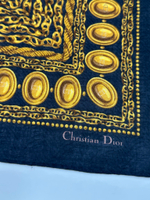 Платок чёрный с цепями Christian Dior