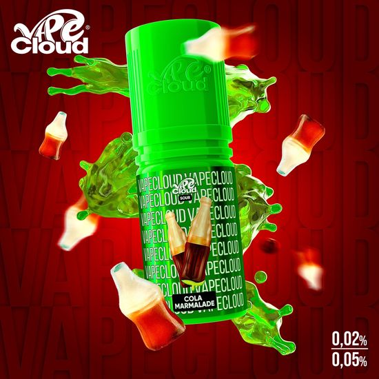 Vape Cloud Sour 0.05% - Cola Marmalade (Кислый мармелад со вкусом колы) 30 мл.