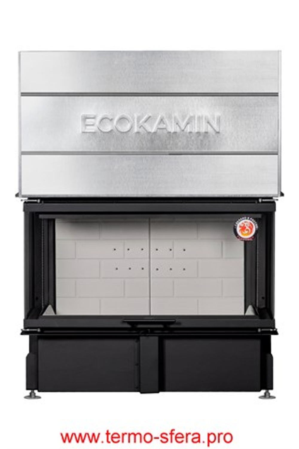 Каминная топка Экокамин ДЕЛЬТА 1000 K три стекла