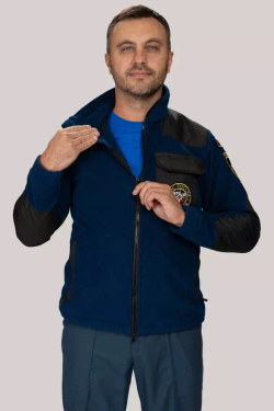 Куртка флисовая мужская МЧС (с шевронами)