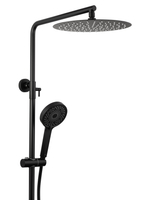 Душевая система с термостатом WONZON & WOGHAND STICK, Черный матовый (WW-88739903-MB)