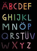 Магнитная деревянная мозаика "Английский алфавит", 77 деталей