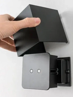 Светильник уличный фасадный архитектурный 12Вт 3000К IP65 металлический черный RINIMA