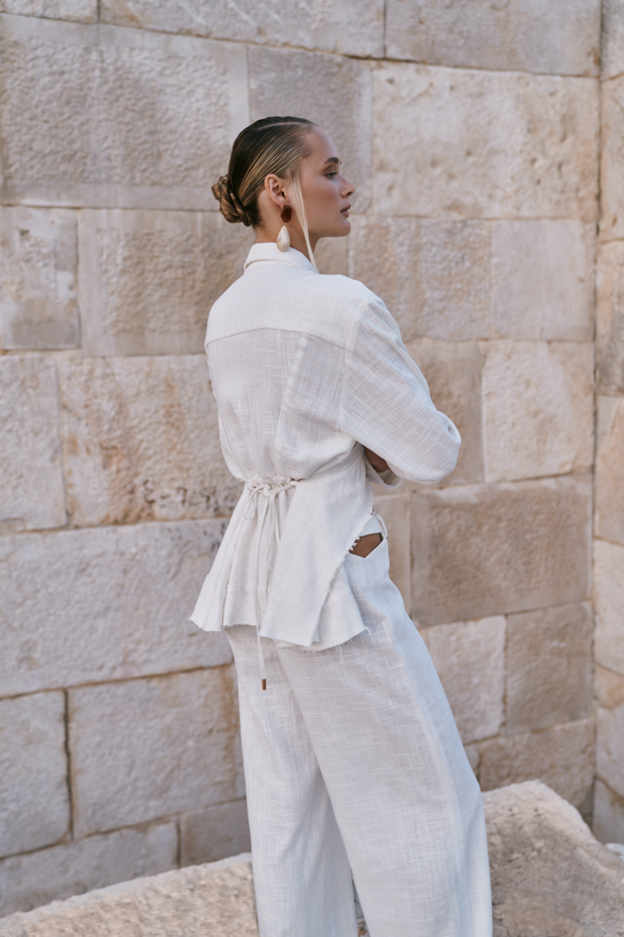 Брюки изо льна