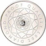 ФИНЛЯНДИЯ, 2003, ЕВРОНАБОР ИЗ 8 МОНЕТ И ЖЕТОНА [DIAMOND PROOF SET]
