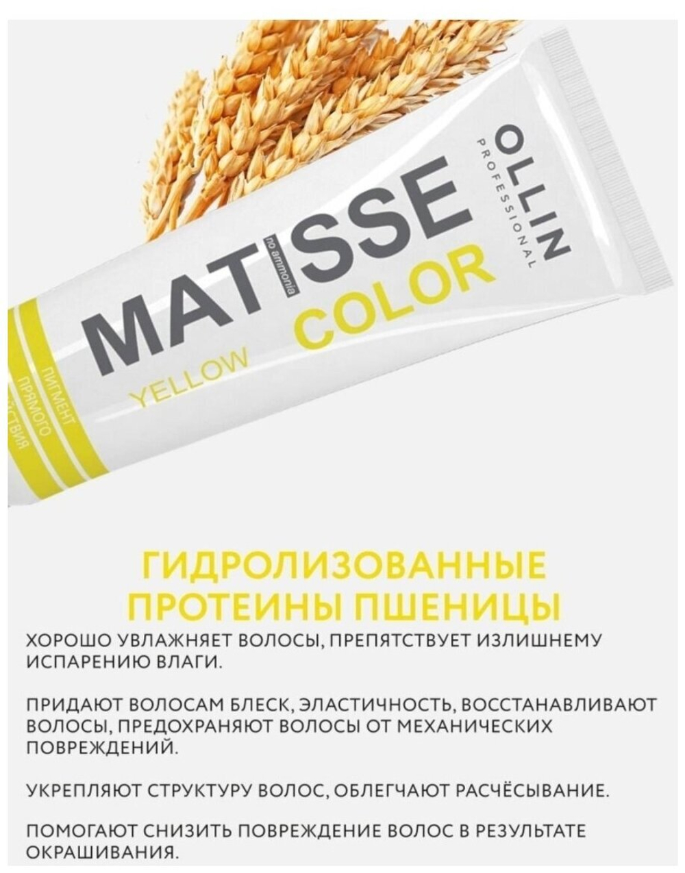 MATISSE COLOR yellow/жёлтый 100мл Пигмент прямого действия