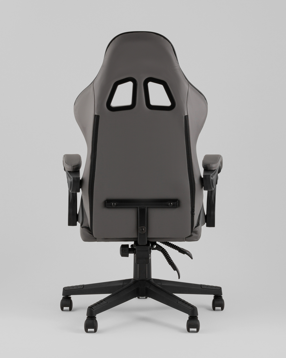 Кресло спортивное TopChairs Commander серо-черный