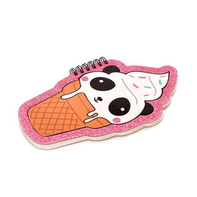 Блокнот "Панда", 12*20 см, 50 листов, на спирали, без линовки