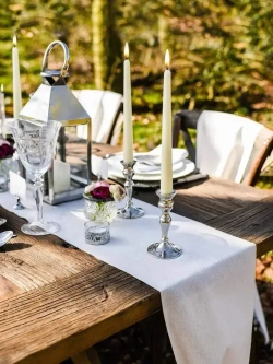 Набор 6 шт. высокие тонкие светодиодные отдельные свечи (на батарейках) украшение декоративное