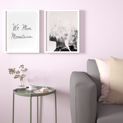 IKEA BILD  (ИКЕА БИЛД)  -  Плакат, Девушка-природа, 40x50 см