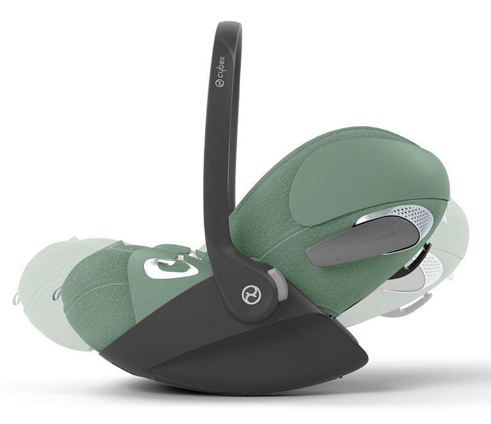 Коляска 3 в 1 Cybex Priam IV Chrome Brown complete и автокресло Cloud T i-Size Leaf Green Plus Off White