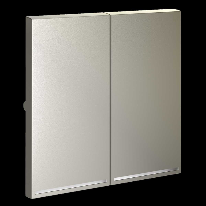 Клавиши для выключателя/переключателя двухклавишного с подсветкой S70 (шелк) Voltum VLS000404