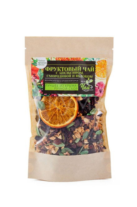 Крымский фруктовый чай с апельсином, смородиной и яблоком 100 г