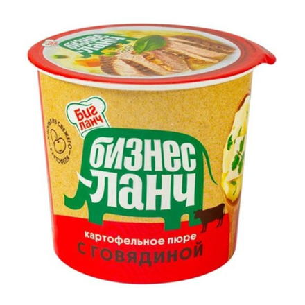 Картофельное пюре Биг Ланч с Говядиной 40 гр