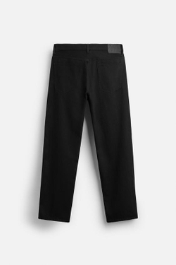 ZARA ДЖИНСЫ STRAIGHT-LEG, ЧЕРНЫЙ