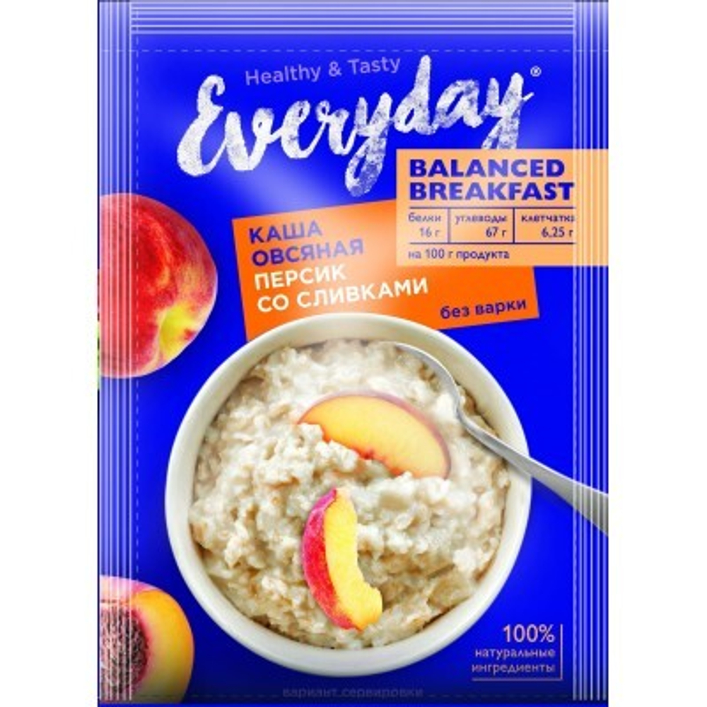 Каша овсяная клубника, ваниль Everyday Balanced Breakfast 36 гр.