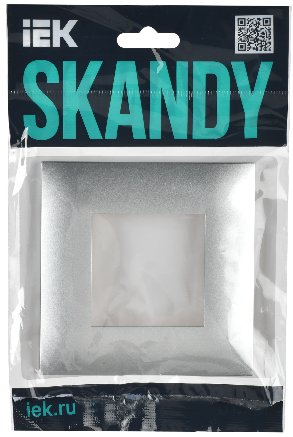 SKANDY Рамка 1-местная SK-F01S серебряный IEK