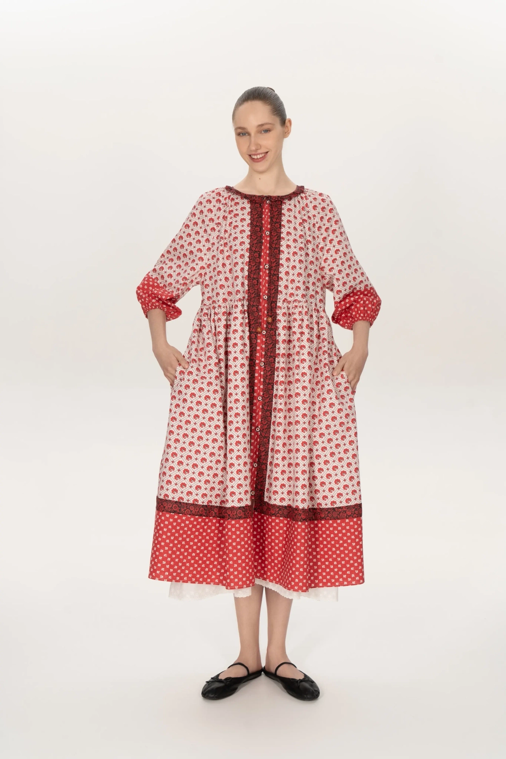 Платье «Аксиния», разноцветный