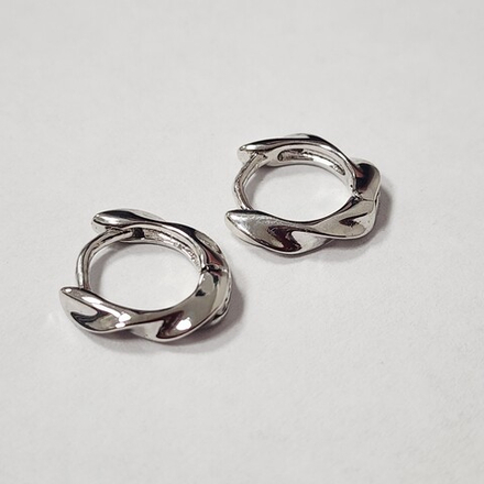 Ювелирные швензы, конго, родий, 13мм, люкс фурнитура