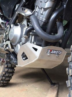 Skid Plate for Honda CRF250L-M (2012-2020). Aluminium, 5mm. V1.5 Black