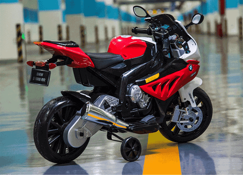 Детский электромобиль "BMW S1000RR", красный